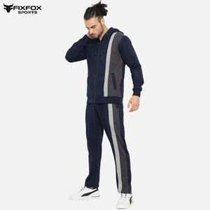 Ensembles de survêtements respirants pour hommes, coupe régulière, pantalon de jogging de gymnastique lourd imprimé de logo personnalisé, survêtements de fitness d'hiver - Product Image 4