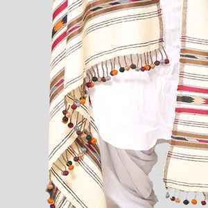 Men Traditional Wool <b>Shawl</b> Winter Soft <b>Warm</b> Breathable 300g Solid Color Classic <b>Wrap</b> Middle Eastern Design - Product Image 5