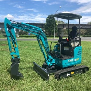 Mini-excavatrice sur chenilles Sunward SW60UF de 3,5 tonnes, excavatrice compacte pour travaux de construction et agricoles, SWE18UF, godet de 0,12 m³ - Product Image 4