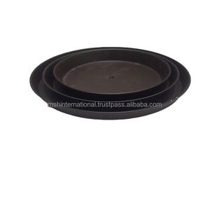 Bandeja redonda de metal de lujo para servir, bandeja de almacenamiento para el hogar, para salón de belleza, taza de té y café, con espejo negro - Product Image 2