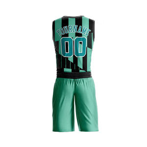 Uniformes de Baloncesto Personalizados con Impresión de Equipos, OEM, Precio Bajo, Uniforme de Baloncesto 100% Poliéster, Ropa Deportiva - Product Image 3