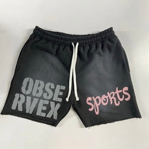 Direct From Manufacturer <b>for</b> Men's Summer High Street Loose Retro Casual Drawstring Cotton Sweat Shorts - Product Image 6