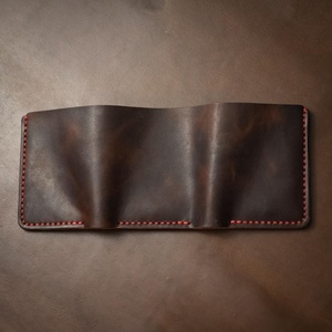 Cartera de piel auténtica con logotipo personalizado para hombre, billetera de cuero Delgado, LWM-0037, novedad de 2022 - Product Image 6