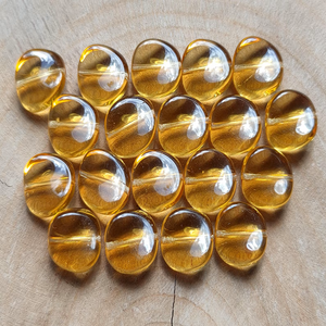 Wholesale Bulk Czech Oval <b>Glass</b> <b>Beads</b> | Transparent Irregular Twist Wavy <b>Beads</b> for Jewelry Making, Bohemian DIY Craft Supplies - Product Image 2