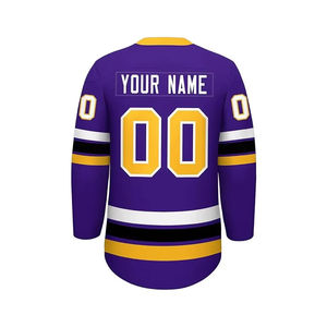 เสื้อฮอกกี้น้ำแข็งแบบแห้งเร็ว ป้องกันแบคทีเรีย ระบายอากาศได้ดี ผลิตจากโพลีเอสเตอร์ สำหรับผู้ชาย รุ่นปี 2026  รับสกรีนโลโก้ตามสั่ง - Product Image 3