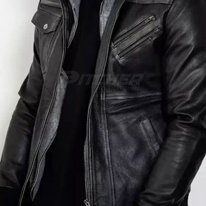 แจ็กเก็ตหนังวัวมีฮู้ดสำหรับฤดูหนาวดีไซน์ตามสั่งน้ำหนักเบาเหมาะสำหรับแฟชั่นแนวสตรีท - Product Image 4