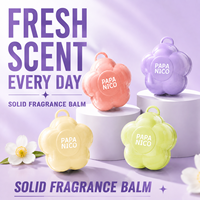 Balsem Parfum Padat Vegan Ramah Perjalanan, Wangi Padat Bebas Alkohol, Aroma Tahan Lama, Melembapkan, Tidak Berminyak, Pabrik OEM