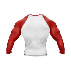T-shirts Rashguard à manches longues pour hommes, imprimés sur mesure, compression ajustée, impression par sublimation - Product Image 2