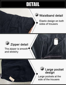 Pantalones de trabajo de seguridad de poliéster de alta resistencia Diseño de utilidad multibolsillo con portaherramientas Resistente al desgaste para uso profesional - Product Image 2