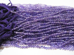 Cuentas de amatista genuina Natural, cuentas redondas lisas de 4-5mm, cuentas de Color púrpura, fabricación de joyas vendidas por hebra de 13 pulgadas de largo - Product Image 3