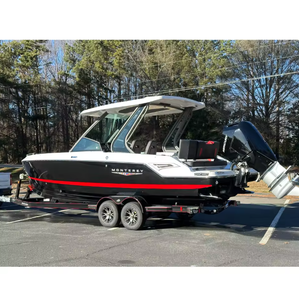 Barco de aventura familiar súper deportivo compacto seminuevo elegante artesanía de ocio marino 22FT 2025 con remolque a la venta para paseo en el trabajo - Product Image 6