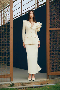 Falda lápiz Frost para mujer en estilo elegante Colección de Otoño de tendencia superior para oficina Casual Hecho en Vietnam - Product Image 3