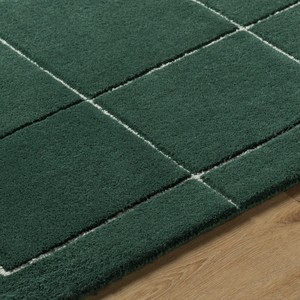 Tapis en laine fait main moderne de haute qualité personnalisé OEM, motif floral, forme rectangulaire, tapis de sol lavable, antidérapant, poils moyens - Product Image 2