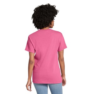 Camiseta pesado de algodón de manga corta unisex transpirable para adultos - Product Image 2