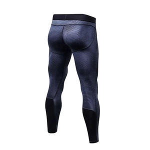 Pantalons de compression pour hommes en coton de haute qualité, sur mesure, vêtements de sport, vente en gros, design de pantalons de compression pour hommes - Product Image 3