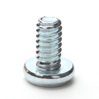 Vis à tête cylindrique fendue en acier au carbone de qualité 2, zinguées, filetage en pouces, norme ASME B18.6.3