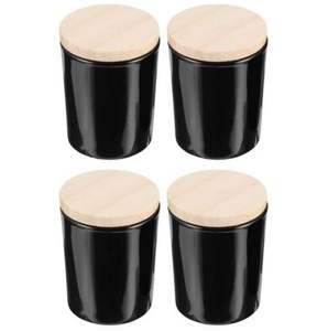 Nordic Style Frosted White <b>Candle</b> Containers with Airtight Wood Lids Matte White Metal Jars for Luxury <b>Candle</b> Brand Custom Logo - Product Image 6