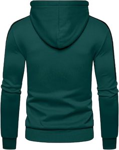 Custom Premium <b>Mens</b> Workout Hoodie 100 Percent Polyester Double Layer Oversized <b>Pullover</b> with Stacked Sleeves Printed Pattern - Product Image 2