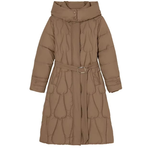 Winter <b>Coats</b> <b>for</b> <b>Women</b> Quilted Bubble Padded Hooded <b>Coat</b> Down Jacket Casual <b>Women's</b> Warm <b>Long</b> Puffer <b>Coats</b> - Product Image 6