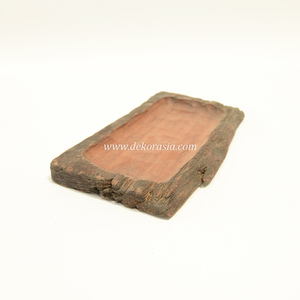 Plateau de service en bois écologique fait à la main Ustensiles de cuisine de longue durée pour servir des repas ou des collations Style assiette ancienne - Product Image 5