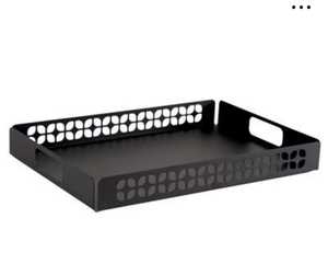 Bandeja de servicio de desayuno de hierro negro moderno para hoteles, restaurantes, uso doméstico, plato de Metal decorativo - Product Image 1