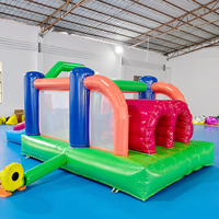 Structure gonflable commerciale intérieure/extérieure avec toboggan, centres de jeux pour enfants, matériau PVC, 5,6x2,6x2,2m, logo et couleur personnalisés JIALE