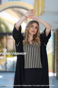 Abaya – robe brodée de haute qualité à manches longues et larges pour femme, vêtement de grande taille, idéal pour les occasions - Product Image 4