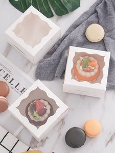 Bán Buôn Trắng Giấy Tráng Miệng Pastry Bánh Bao Bì Dùng Một Lần Rõ Ràng Trong Suốt <span class=keywords><strong>Cupcake</strong></span> Hộp Bento Bánh Hộp Với <span class=keywords><strong>Cupcake</strong></span> - Product Image 3