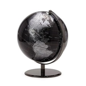 Globo del mundo, globo de escritorio giratorio decorativo negro para decoración de oficina en casa, regalo educativo de geografía moderno - Product Image 2