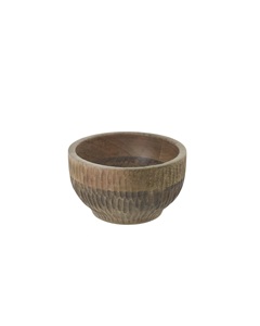 Bol de service en bois durable et écologique fabriqué par des artisans pour une décoration de cuisine durable - Product Image 4