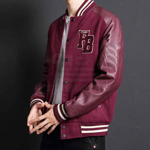 แจ็กเก็ตฤดูหนาวเลตเตอร์แมนสำหรับผู้ชายแจ็คเก็ตเลตเตอร์แมนสไตล์ไม่ซ้ำใคร - Product Image 5