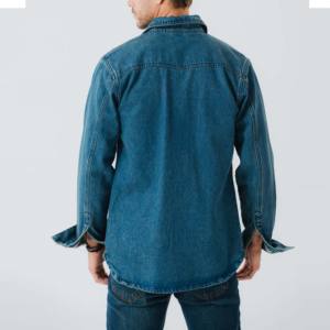 Chemise boutonnée à manches longues en satin tricoté respirant pour hommes, personnalisable en coton, OEM, pour garçons - Product Image 2