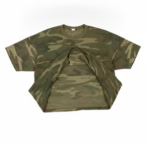 Camiseta de Camuflaje Extra Grande para Hombre, Manga Corta, Cuello Redondo, Informal, de Algodón, Transpirable - Product Image 2