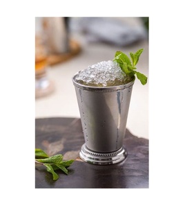 Good Shiny Silver Derby Julep Cup Elegante Mint Julep Cup para bodas y ocasiones para cócteles y fiestas - Product Image 3