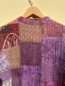 Chaquetas acolchadas de retazos de algodón Floral estilo bohemio Otoño Invierno chaqueta abrigo Streetwear Boho acolchado chaqueta Reversible - Product Image 3