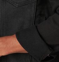Veste en jean d'hiver pour homme 100% coton imperméable respirante de haute qualité style vintage fabriquée au Pakistan teinte noire