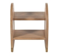 Taburete de madera con 2 Bases con tapa de latón, asiento decorativo para el hogar, sala de estar, dormitorio, baño para niños, cocina, uso multiusos