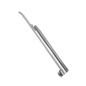 Maquinilla de afeitar recta de peluquero de acero inoxidable sólido con logotipo personalizado con revestimiento negro con logotipo personalizado de hoja expuesta - Product Image 2