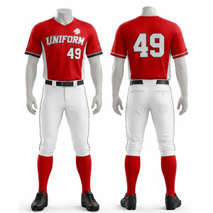 Factory Direct Sale Baseball Uniforms Best Manufacturer Made Top Design Comfortable Fit Baseball Uniforms - Product Image 1