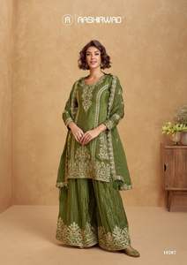 Neeta Creation Women's Silk Quick Dry Knee-Length Salwar Kameez for Parties Wholesale <b>Indian</b> & <b>Pakistani</b> <b>Clothing</b> - Product Image 6