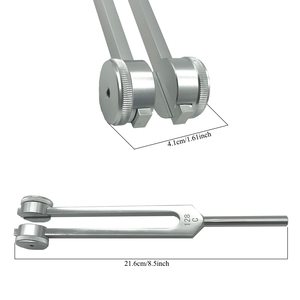 Diapasón de Aluminio de 128hz y Martillo de Reflejos para Sanación de Chakras, Set de Terapia de Sonido - Product Image 1