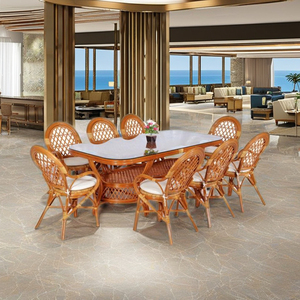 Juego de Comedor Moderno de Ratán (Juego de Comedor Java) para Uso en Hoteles y Villas - Product Image 3