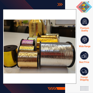 Quantité en vrac disponible Fil polyester métallique de type M à faible torsion de qualité supérieure pour la fabrication de fils fantaisie, de rubans et d'étiquettes tissées - Product Image 2