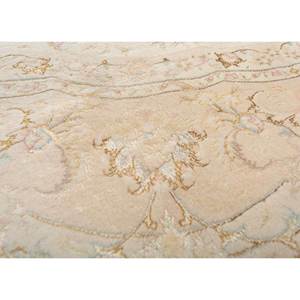 Aalam Hand Knotted Wool & <b>Silk</b> Rugs <b>Red</b> & Orange Medallion Rectangle Puzzle Patterns for Home for Living Room Hallway-Pae-6306 - Product Image 3