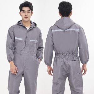 Overol de Trabajo de Seguridad con Logotipo Personalizado, Uniforme de Trabajo Transpirable, Engrosado, Antiestático y Reflectante de Poliéster, Venta Directa de Fábrica - Product Image 3