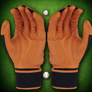 Guantes de bateo de béisbol de alta calidad de fabricación profesional en color sólido Guantes de bateo de béisbol cómodos de nuevo estilo - Product Image 4