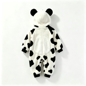 Sac à dos en peluche panda noir et blanc personnalisé, unisexe, rembourré en coton PP, costume d'animal de Noël - Product Image 2