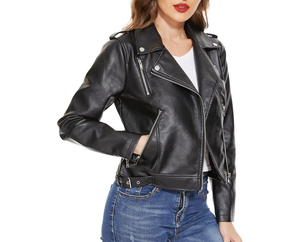 Low Price Trendy Winter <b>Women</b> Genuine Leather <b>Jacket</b> Custom Logo Breathable Spandex Lining Factory Made Customized Design - Product Image 3