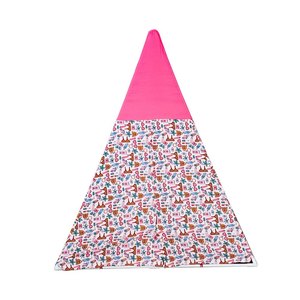 Tente de jeu pour enfants en tissu rose, grand triangle, motif abstrait, pour cadeaux d'anniversaire - Product Image 3