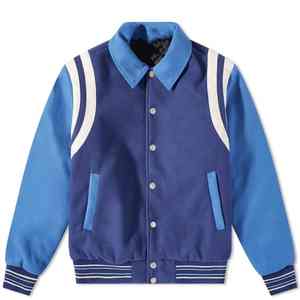 Veste universitaire de baseball personnalisée en gros pour hommes, col marin personnalisé, université, collège - Product Image 6